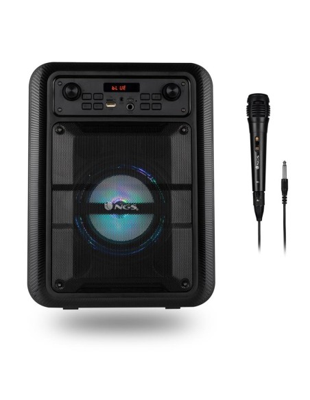 ALTAVOCES NGS ROLLERLINGO BLUETOOTH + USB + MICRO SD + MICROFONO 20W BLACK
