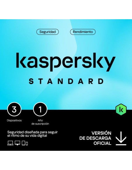 ANTIVIRUS KASPERSKY STANDARD 1YEAR 3L PC/MAC/ANDROID/IOS L.ELECTRONICA