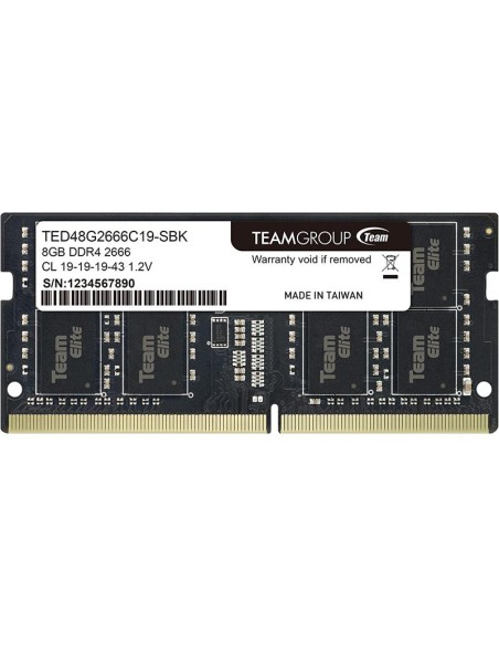 MEMORIA SODIMM 8GB TEAMGROUP DDR4 2666MHZ