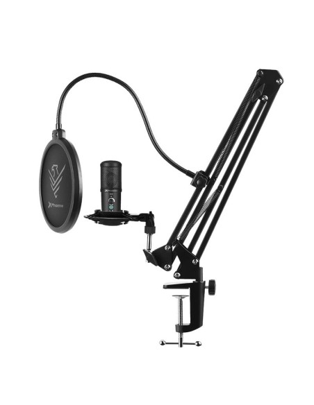 MICROFONO PHOENIX PROFESIONAL + BRAZO ARTICULADO + FILTRO ANTIPOP USB