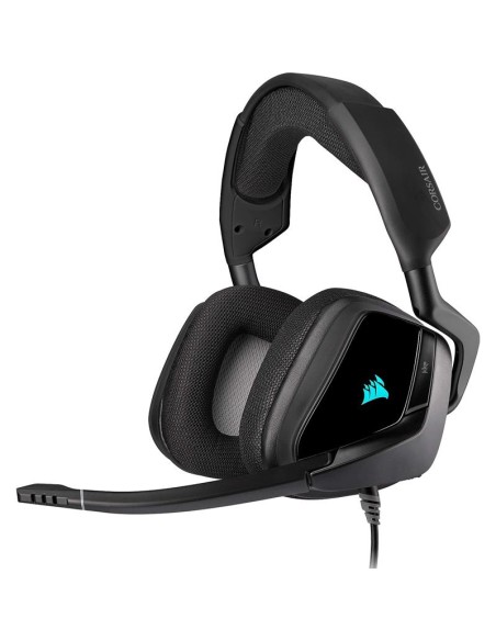 AURICULARES + MICROFONO CORSAIR VOID USB ELITE GAMING HEADSET RGB 7.1 BLACK