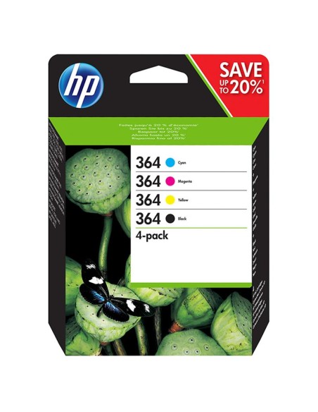 TINTA HP 364 N9J73AE PACK 4 COLORES