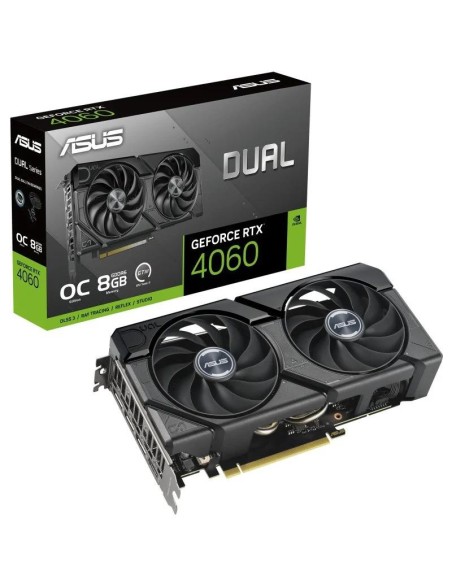 TARJETA DE VIDEO NVIDIA ASUS RTX4060 DUAL OC EDITION 8GB GDRR6 PCIE 4.0