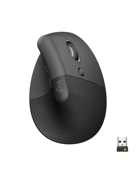 RATON LOGITECH LIFT VERTICAL WIRELESS ERGONOMIC 4000DPI 6 BOTONES BLACK