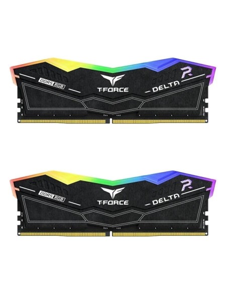 KIT MEMORIA RAM TEAMGROUP DELTA 32GB (2X16GB) DDR5 6000MHZ RGB CL38 BLACK