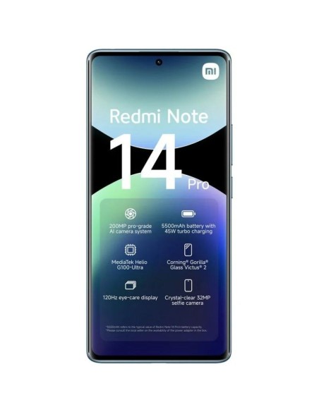 SMARTPHONE XIAOMI REDMI NOTE 14 PRO 6.67 FHD+ 8GB/256GB/200MP/NFC/4G BLUE