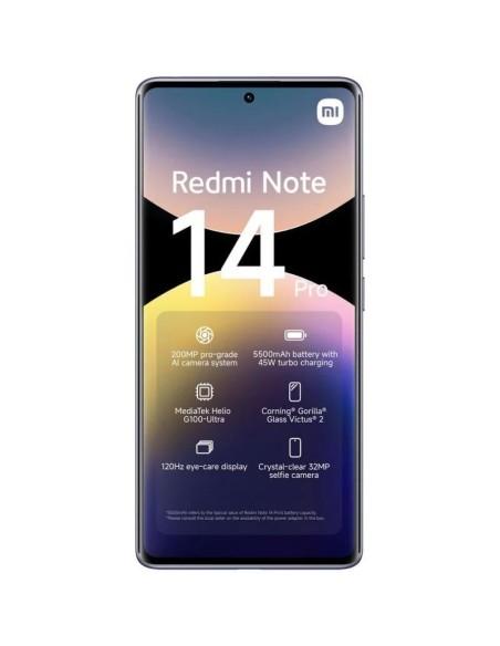 SMARTPHONE XIAOMI REDMI NOTE 14 PRO 6.67 FHD+ 8GB/256G/200MP/NFC/4G PURPLE