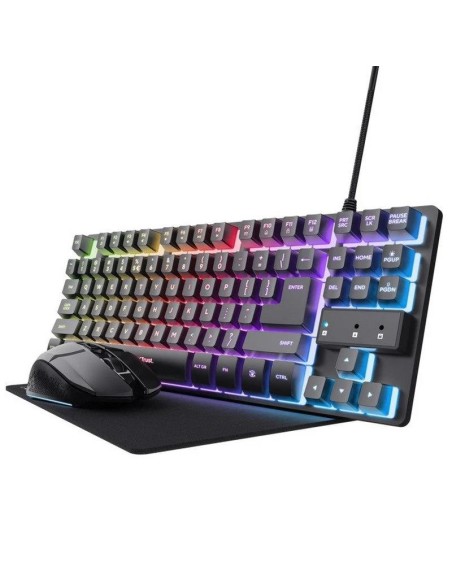 TECLADO + RATON + ALFOMBRILLA TRUST GXT 794 GAMING BUNDLE