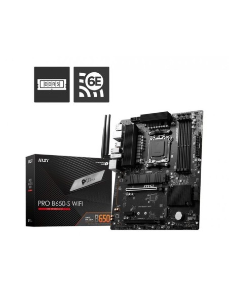 PLACA BASE MSI PRO B650-S WIFI ATX AM5 4XDDR5 HDMI + DP