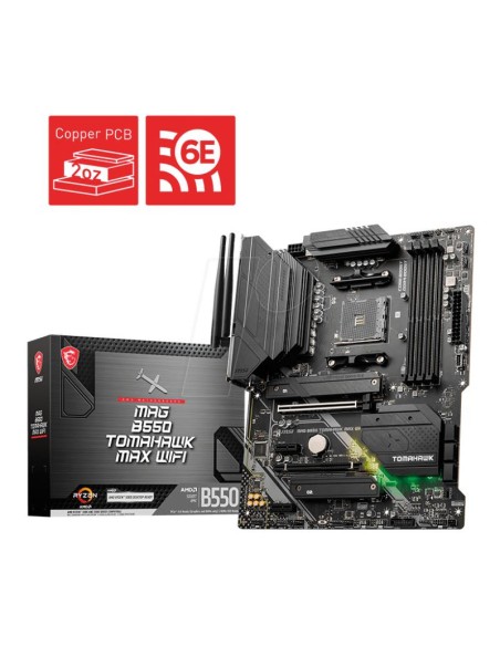 PLACA BASE MSI MAG B550 TOMAHAWK MAX WIFI ATX 4XDDR4 HDMI + DISPLAYPORT