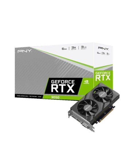 TARJETA DE VIDEO PNY NVIDIA RTX3050 6GB VERTO DUAL GDRR6 PCIE 4.0