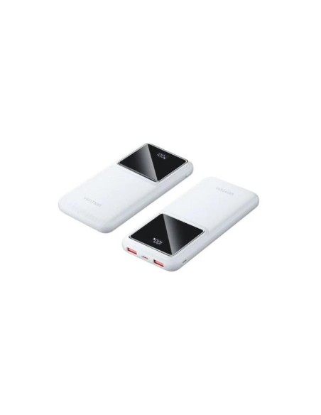 POWERBANK VENTION 10000MAH 2XUSB-A + USB-C LED DISPLAY 22.5W WHITE