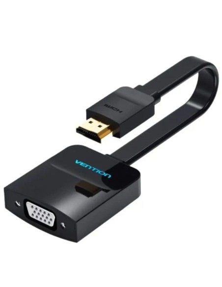 CABLE CONVERSOR VENTION HDMI/M - VGA/H JACK 3.5/H 15CM BLACK