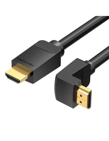 CABLE HDMI 2.0 4K VENTION HDMI/M - HDMI/M ACODADO 1.5M BLACK