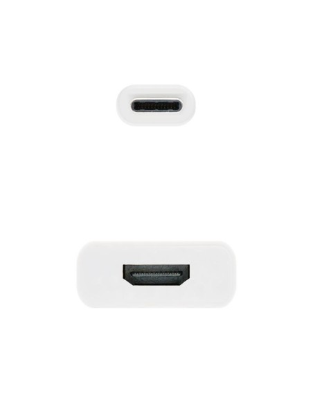 CABLE CONVERSOR NANOCABLE THUNDERBOLT USB-C C A HDMI 15CM WHITE