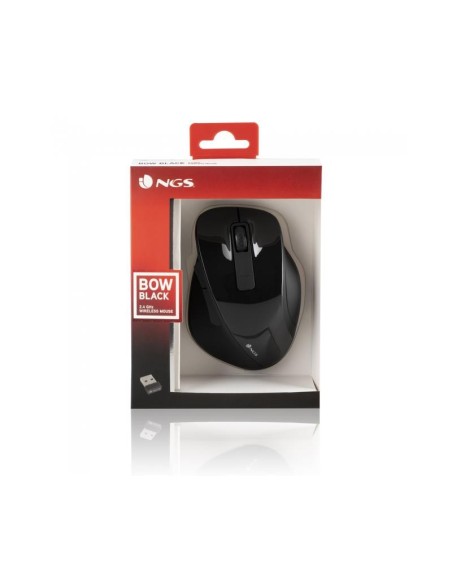 RATON NGS BOW OPTICAL WIRELESS 5 BOTONES BLACK