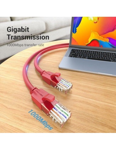 CABLE DE RED CAT.6 UTP 1M VENTION RED