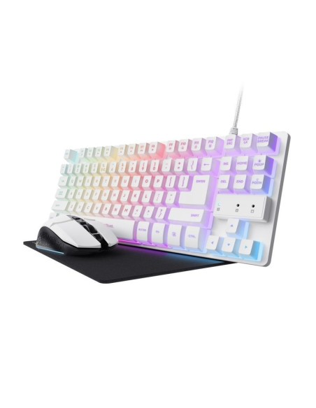 TECLADO + RATON + ALFOMBRILLA TRUST GXT 794W GAMING BUNDLE