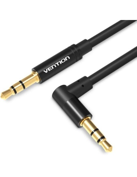 CABLE AUDIO VENTION JACK 3.5/M - JACK 3.5/M ACODADO 1M BLACK