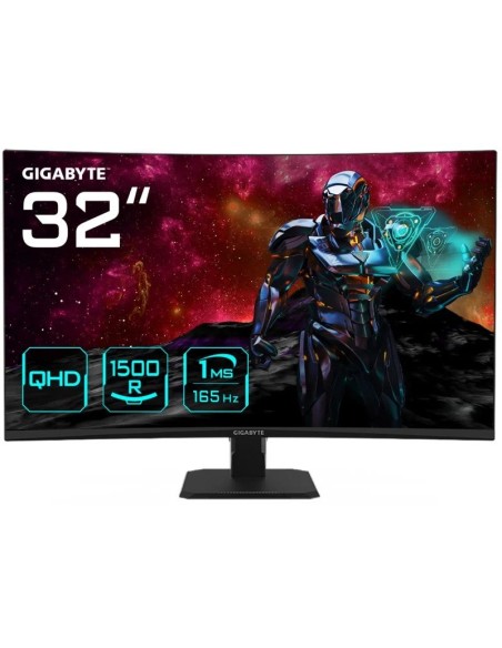 MONITOR GAMING GIGABYTE 32 165HZ 2K CURVO ERGONOMICO HDMI DP