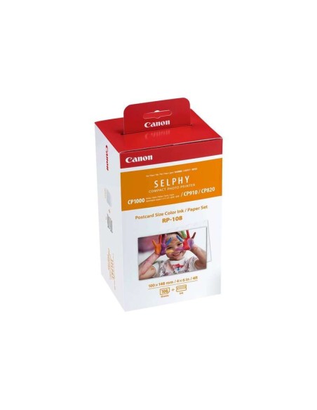 TINTA CANON PACK 2X RP108 + 108 HOJAS PAPEL FOTOGRAFICO