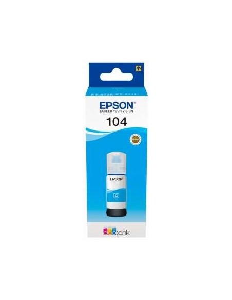 TINTA EPSON BOTE 104 CYAN ECOTANK BOTTLE C13T00P240