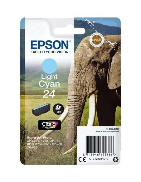 TINTA EPSON C13T24254012 LIGHT CYAN 24