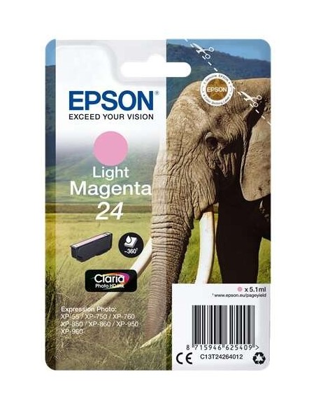 TINTA EPSON C13T24264012 MAGENTA LIGHT T24