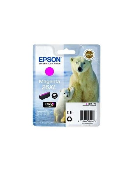 TINTA EPSON C13T26334012 MAGENTA 26XL