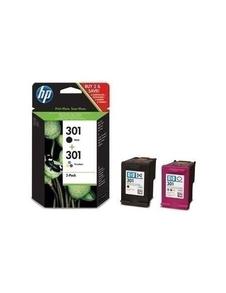 TINTA HP 301 N9J72AE PACK 2 UDS BLACK + TRICOLOR