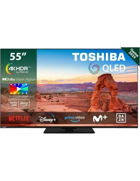 TELEVISOR TOSHIBA 55 QV34 QLED UHD 4K USB SMART TV VIDAA WIFI BLUETOOTH
